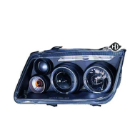 Φανάρια Μπροστινά Angel Eyes VW BORA 09.98+  Μαύρα