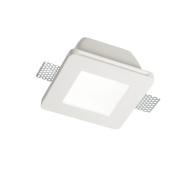 Ideal Lux Downlight Φωτιστικό Χωνευτής Τοποθέτησης Μονόφωτο Samba FI1 Square Big Glass 150116 GU10 max 1 x 35W Λευκό