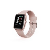 Hama Smartwatch με GPS Αδιάβροχο με Μέτρηση Καρδιακού Ρυθμού Θερμίδες Fit Watch 5910 Ροζ Χρυσό