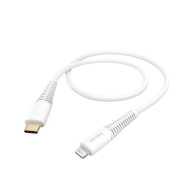 Hama Καλώδιο φόρτισης / δεδομένων, USB Type-C σε Lightning MFI, 1,5 m, λευκό.