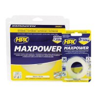 HPX MAXPOWER ΤΑΙΝΙΑ ΔΙΠΛΗΣ ΟΨΗΣ ΔΙΑΦΑΝΗ  19mmx 5m