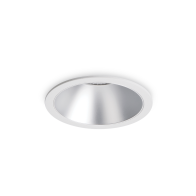 Ideal Lux Downlight Φωτιστικό Χωνευτής Τοποθέτησης Μονόφωτο Game Round 192284 11W Λευκό Ασημένιο