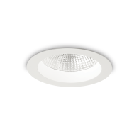 Ideal Lux Downlight Φωτιστικό Χωνευτής Τοποθέτησης Μονόφωτο Basic Accent 4000K 193366 15W Λευκό