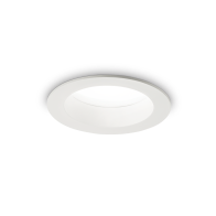 Ideal Lux Downlight Φωτιστικό Χωνευτής Τοποθέτησης Μονόφωτο Basic Wide 4000K 193403 10W Λευκό