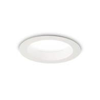 Ideal Lux Downlight Φωτιστικό Χωνευτής Τοποθέτησης Μονόφωτο Basic Wide 4000K 193410 15W Λευκό