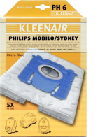 KLEENAIR ΣΑΚΟΥΛΕΣ ΣΚΟΥΠΑΣ BAG PH-6/PHILIPS MOBILO/SYDNEY  51603