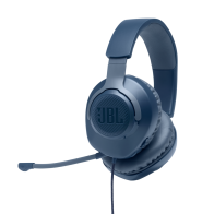 JBL Quantum 100 Over Ear Gaming Headset με σύνδεση 3.5mm Μπλε