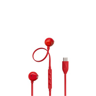 JBL Tune 305C, Ear-Buds Headphones, USB-C, Hi-Res, (Red)