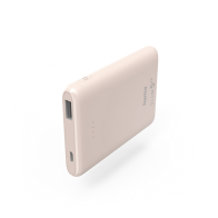 Hama "SLIM 5HD" Power Pack, 5000 mAh, Output: USB-A, light pink