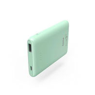 Hama "SLIM 5HD" Power Pack, 5000 mAh, Output: USB-A, mint green