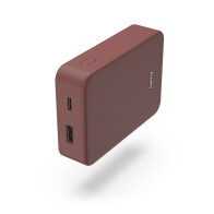 Hama "Colour 10" Power Pack, 10000 mAh, 2 έξοδοι: USB-C, USB-A, Κόκκινο