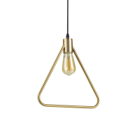 Ideal Lux Κρεμαστό Φωτιστικό Οροφής Μονόφωτο ABC SP1 Triangle 207834 E27 max 1 x 70W Μπρονζέ