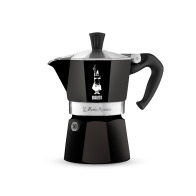 Bialetti Καφετιέρα Espresso 3 Φλιτζανιών Moka Μαύρη