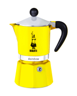 Bialetti Rainbow Καφετιέρα Espresso 3 Φλιτζανιών Κίτρινη -130ml  - Αλουμινίου