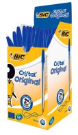 BIC στυλό διαρκείας Cristal με μύτη 1mm μπλε 50τμχ