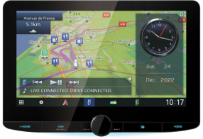Kenwood Ηχοσύστημα Αυτοκινήτου Bluetooth USB WiFi GPS με Οθόνη Αφής 10.1" DAB DNR992RVS