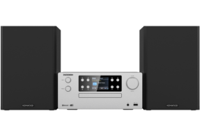 KENWOOD MICRO HI-FI SYSTEM DAB, CD, USB, BT &AUDIO STREAMING SILVER M-925DAB-S