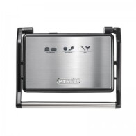 Pyrex Τοστιέρα Γκριλιέρα για 2 Τοστ 800W Κεραμικές Πλάκες Με Ραβδώσεις SB-290 Inox