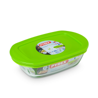 Pyrex Φαγητοδοχείο Ορθογώνιο 0.4lt Cook & Store 333214 Πράσινο