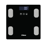 Primo Ζυγαριά Λιπομετρητής Γυάλινη 180kg PRBS-40465 180KG Μαύρο