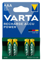 VARTA επαναφορτιζόμενες μπαταρίες λιθίου AAA 550mAh 1.2V 4τμχ