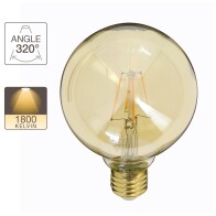 Xanlite Λαμπτήρας Led Deco G95 E27 4W (30W) Ζεστό Λευκό Φώς 1800K 350Lm