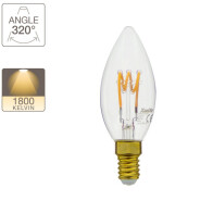 XANLITE ΛΑΜΠΤΗΡΑΣ LED DECO FILAMENT E14 4W (18W) ΖΕΣΤΟ ΛΕΥΚΟ ΦΩΣ 1800K 180LM