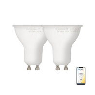 Xanlite Kozii Λαμπτηρας Led Smart Wifi και Bluetooth CCT GU10 5W (50W) 345LM Συσκευασία 2 Τεμαχίων