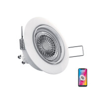 Xanlite Kozii Φωτιστικό Spot Λευκό Led Smart Wifi και Bluetooth CCT και RGB GU10 5W 345LM