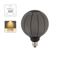 XANLITE ΛΑΜΠΤΗΡΑΣ LED DECO ΜΑΥΡΕΣ ΒΕΛΟΝΕΣ ΠΕΥΚΟΥ G125 E27 4W (1W) ΖΕΣΤΟ ΛΕΥΚΟ ΦΩΣ 2700K 130LM