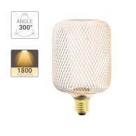 Xanlite Λαμπτήρας Led Deco Ολόγραμμα E27 4W 20W Ζεστό Λευκό Φώς 1800K 150LM Χάλκινο