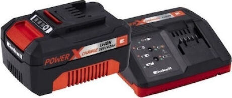 Einhell Power X-Change Σετ ταχυφορτιστής PXC (60 λεπτών) και μπαταρία 18 V 4,0 Αh PXC