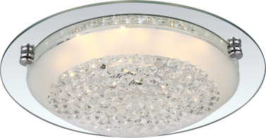 Globo Lighting Πλαφονιέρες FROO μονόφωτο νίκελ  1xLED