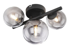 Globo Lighting Απλίκες RIHA τρίφωτο μαύρο  3xG9 LED