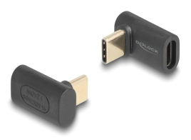 DELOCK αντάπτορας USB-C 60246 αρσενικό σε θηλυκό 240W 40Gbps μαύρος