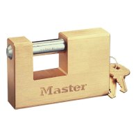 MasterLock Λουκέτο τάκος μπρούτζινος με ατσάλινο λαιμό 85mm