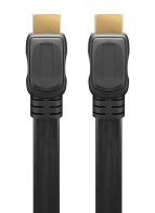 GOOBAY καλώδιο HDMI 2.0 με Ethernet 61278 flat 18Gbit/s 4K 1.5m μαύρο