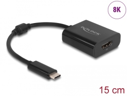 DELOCK αντάπτορας USB-C σε HDMI 64175 8K/30Hz HDR μαύρος