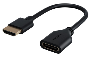 GOOBAY αντάπτορας HDMI 64824 εύκαμπτος 4K 18Gbit/s μαύρος