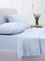 Σετ Σεντόνια Cotton Feelings 103 Light Blue Μονό με λάστιχο(105x205+30)