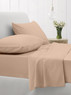 Σετ Σεντόνια Cotton Feelings 110 Beige Μονό (165x270)