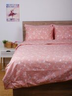 Σετ Σεντόνια Cotton Feelings 924 Pink Μονό με λάστιχο(105x205+30)