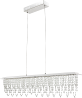 Globo Lighting Κρεμαστό Φωτιστικό ράγα SCALA μονόφωτο νίκελ 1xLED