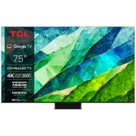 TCL Smart 75" Τηλεόραση 4K QD-Mini LED Google TV Game Master Pro 3.0 144HZ TV 75C855