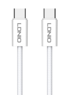 LDNIO καλώδιο USB-C LC901C 65W PD 480Mbps 1m λευκό