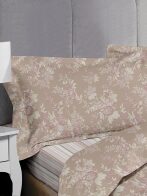 Σετ Σεντόνια Satin εμπριμέ Clarissa Pink King Size (270x280)