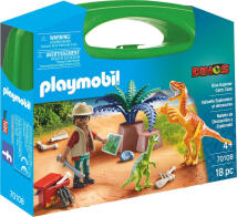 PLAYMOBIL Maxi Βαλιτσάκι Εξερευνητής και δεινόσαυροι