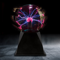 Διακοσμητικό Φωτιστικό Plasma Ball 5 Ιντσών σε Μαύρο Χρώμα