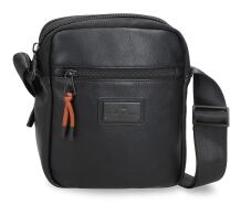 Pepe Jeans Τσαντάκι ώμου 17x22x7.5cm σειρά Egham Black