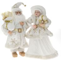 ΛΕΥΚΟ ΖΕΥΓΑΡΙ MR. AND MRS SANTA 65EK ΣΕΤ 2